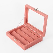 주얼리보관함 악세사리 보관함 귀걸이 결혼반지 목걸이 쥬얼리 케이스 보관함 투명 드림 핑크