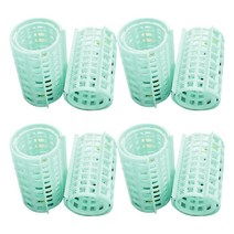 분리형 베이직 그루프(8P) 헤어롤 세트 물결 앞머리 헤어구르프 볼륨 여신 웨이브 간단한 컬링 만들기, HU143 (대) 민트(2ea 1set) x 4봉