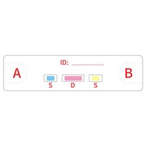 혈액형 검사 키트 식별 시험지 AB O A B 테스트 자체, 5인