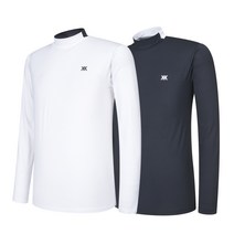 골프 기능성 베이스 레이어 하프넥 블록 배색 반폴라 [봄 가을용}