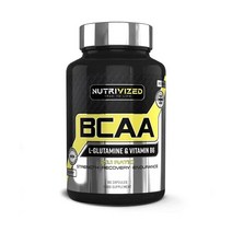 영양가 있는 BCAA + L 글루타민 알약 비타민 B6 운동 전 근육 90 캡슐 영국제조