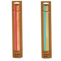 SYLOON 나무자 30CM 민트색 핑크색, 1.민트, 1개