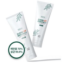 클린업 휴대용 손소독제 겔타입100ml레몬향 손세정제, 2개