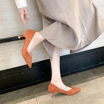 여성 세무 킬힐 샤프 6cm 구두