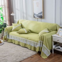 엔틱 레이스 4인용 가죽 쇼파 천갈이 리폼 커버 패드, C