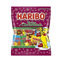 WK 하리보 메리 크리스마스 250gX16개입 신기한 젤리 맛있는 신맛 과일맛 유튜브 먹방 추천