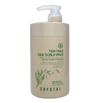 크리스탈 손상모 두피 쿨링 티트리 실크 스컬프 미용실 트리트먼트 헤어팩 1 000ml 11203558, 1개