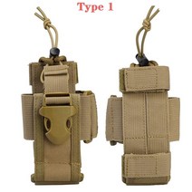 무전기 파우치 멜빵 가방 보관함전술 Molle 라디오 주머니 워키 토키 홀더 가방 허리 벨트 팩 나일론 휴대, 03 Type 1