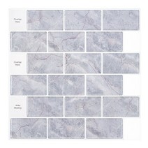 morcart 껍질과 스틱 타일 홈 장식 셀프 접착 타일 스티커 3d wall sticker white wallpaper for kitchen 욕실 룸, mt1028-1pcs, 12x10inch 흰색 타일