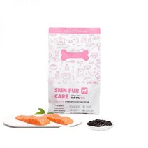 5+1 본아페티 강아지 아토피 모질 연어 사료 반려견 각질 피부병 저 1KG