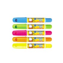 (동아) 미피 투명 고체 형광펜 1개, 5본 세트