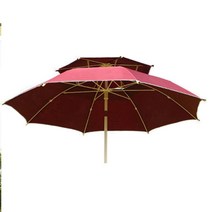 ciel camp 팔각 파라솔 기획세트(파라솔+받침대) 테라스 인테리어용, 팔각파라솔세트(파라솔+받침대)-와인, 와인