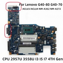 노트북 메인보드 ACLU3ACLU4 UMA NMA362 NMA272 레노버 G4080 노트북 마더 보드 2957U 3558U I3 I5 I7 4TH, [04] I5 4TH Gen