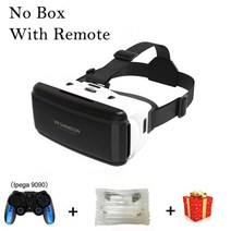 VR 게임기 안면 스마트 글라스 브이알 헤드셋 기계 오락기 vr Shinecon viar virtual 현실 안경 3d for iphone android smart phone, 협력사, 상자 9090 리모컨 없음