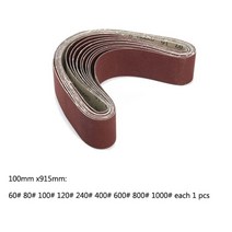 벨트 샌더 그라인더 샌딩기 밸트 그릿 샌딩 디스크 샌딩 폴리싱 페이퍼 구색 금속 밴드, 100 x915mm 유형4