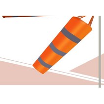 풍향계 바람자루 풍향기 바람측정 80100150cm Windsock Weathervane Scratchproof Windproof 형광 반사 날, 01 orange_01 2M