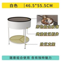 당구대 당구 다이 접이식 원형 간이 폴딩 테이블 럭셔리 유리 사이드 거실 소파 찬장 간단한 침대 옆 작은 크리에이티브 커피, B