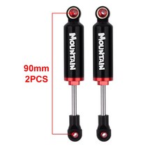 rc 크롤러 부품 2PCS 금속 충격 흡수 댐퍼 내장 스프링 90/100/110/120mm 1/10 RC 락 크롤러 및 트럭 Axial, [01] 2PCS 90mm Black