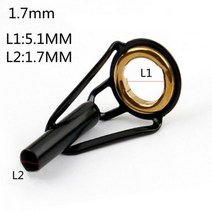 낚시대 릴 수리 복원 낚싯대 가이드 링 1.5mm-2.0mm 스테인레스 스틸 DIY 아이 낚시 탑 로드 라인 팁 폴 키트 교체 도구 상의, 1pc-1.7mm