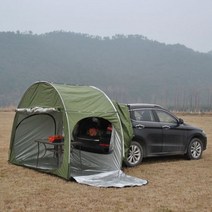 차박 도킹 차량용 텐트 자동차 캠핑 트렁크 넓은 공간 SUV 야외 투어 쉼터 옥스포드 실버 코팅 천 양산 방수 스포츠 아웃도어 액티비티 활동 워터프루프 내구성 튼튼한 강력한, Green