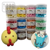 꼬메빔보 향기 버블솝플레이 700g 12색 비누 공예, 하양