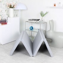 토퍼 4단(소)(중) 이동식 야외 침대 원룸 접이식매트리스 숙박업소 원룸 간단 바닥매트 캠핑 간이식, 4단(중)나뭇잎베이지