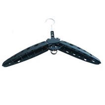 1PCS 2PCS 헤비 듀티 스쿠버 다이빙 잠수복 옷걸이 드라이 슈트 폴딩 지주 코트 홀더, Black 1PC