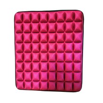에어셀 방석 공기방석차량용 에어쿠션 사무실 방석 쿠션 의자 방석 45cmX45cm, 레드