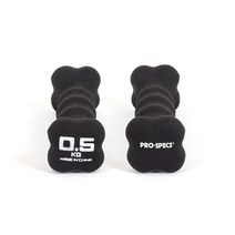 끼리(77121) 프로스펙스 네오프렌 아령 0.5-5kg x 2개 세트 미끄러짐 없는 미용아령 덤벨운동, 0.5kg_2개세트