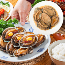먹사부 완도 전복장 꼬마 간장 소스 장조림 장아찌 조림장 캔 손질 반찬 전복장, 전복장(300g), 5개