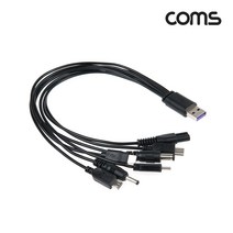 0K 케이블 젠더짹 BB930 USB 멀티 충전 케이블 7 in 1 5V 충전전용 USB 3.1Type C 8P Micro 5P Mini 5P 면도기 8자 DC 5.52.1 DC3.51.3, 상세내용표시, 1개