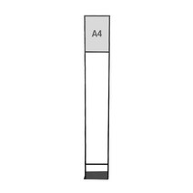[매대인]삽입식 슬림형 모던 입간판 블랙 A4 HS-451