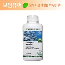 암웨이 뉴트리라이트 오메가-3 밸런스 EPA및 DHA함유 + KF94마스크 1매