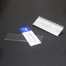 고급 디자인 명찰 핀 자석 스타일 투명필름 이름표 케이스, 핀골드