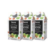 [본네] 프리미엄 씨벅톤 애플 퓨레 주스 500ml 3개입, 3개