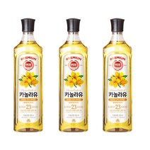 사조 카놀라유 900ML 3병 콩기름/올리브유/해바라기유/포도씨유, 01 사조대림 카놀라유 900ML X 3