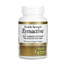 네추럴팩터스 Zymactive 전신효소 90장용코팅 염증 면역강화 세라타펩티다아제 파파인