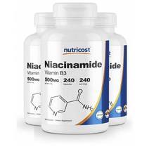 뉴트리코스트Niacinamide 나이아신아마이드 240정 3통, 3, 3