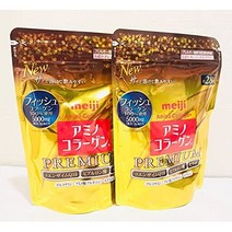 No Brand Meiji 아미노 콜라겐 프리미엄 리필 196G [세트 2], 2개
