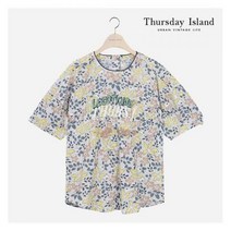 써스데이아일랜드 여성 플라워 패턴 블라우스T214MBL254W 395896