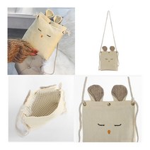 린넨 미니 에코 토끼 크로스백 가방 베이지 여성캐주얼가방 가성비가방