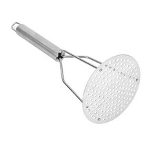 으깬 감자 크림 3xuf를위한 손잡이를 가진 야채 Smasher 과일 계란 쇄석기 Goody, Silver