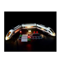 BRIKSMAX Store Shop 방문 BRIKSMAX 고속 여객 열차 LED 조명 키트-레고 60051 빌딩 블록 모델과 호환 가, One Color_One Size, One Color_One Size, 상세 설명 참조0