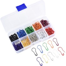 전구 핀 보관함이 있는 박 안전 핀 의류 액세서리를 만드는 DIY 공예용 배 모양 핀 - 300Pcs입니다