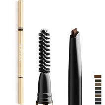 browluxe 브로우럭스 아이브로우 펜슬 브러쉬 스탬프 스텐실 메이크업 키트 Ash, Nutmeg