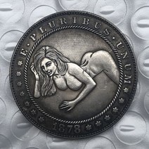 38mm 재미있는 여자 호보 니켈 골동품 동전 소장용 오래된 아트 컬렉션 물리적 기념 고대 복제품141443, Item 2