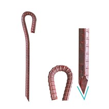국산 쇠말뚝 철근말뚝 철근팩 단조팩 주문제작, 쇠말뚝 40cm (두께 13mm)