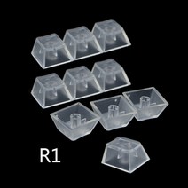 키보드 악세사리 투명 ABS 키캡 기계식 키보드 매트 백라이트 키 체리 게이트론 카일 스위치 R4 R3 R2 R1, 한개옵션2, 01 1, 한개옵션1