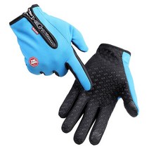 견고한 1Pair Men Women Winter Warm Windproof finger gloves jardin potager Thermal Touch Screen Mitte, 03 파란_02 L