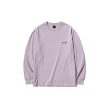 OIOI 오아이오아이 BASIC LOGO LONG SLEE 리VE 티셔츠 ASH PURPLE